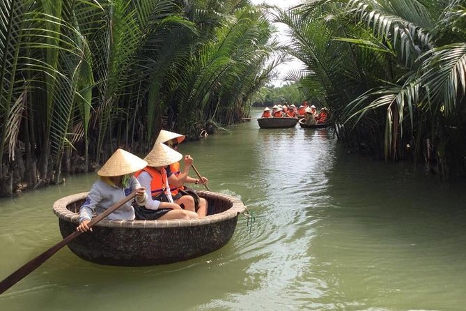 Cycling, Buffalo, Basket Boat ride in Hoi An - Bamboo Basket Boat Paddle Through Coconut Palm Jungle