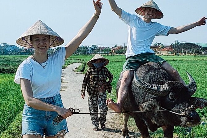 Cycling, Buffalo, Basket Boat ride in Hoi An - Fishermen’s Home Stop: Coconut Jam, Tea, and Family Stories