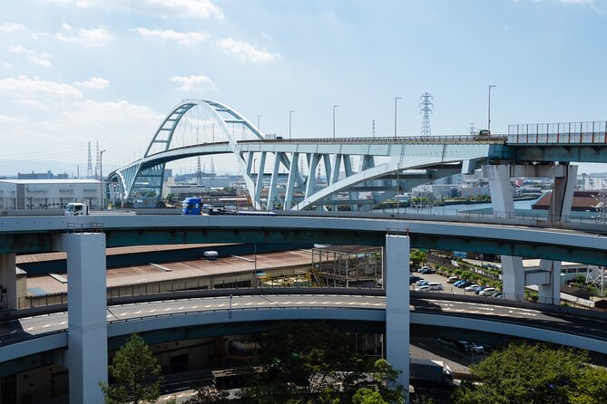 Half day Osaka Bay Area Cycling with E-Assist Bicycle Tour - Namihaya Bridge: 360-Degree Bay and City Views (Plus the Ship Channel Detail)