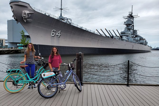 Half-Day Self-Guided Tour E-Bike Rental in Norfolk - E-Bike Alley to Town Point Park: rivers, sports, and maritime starts