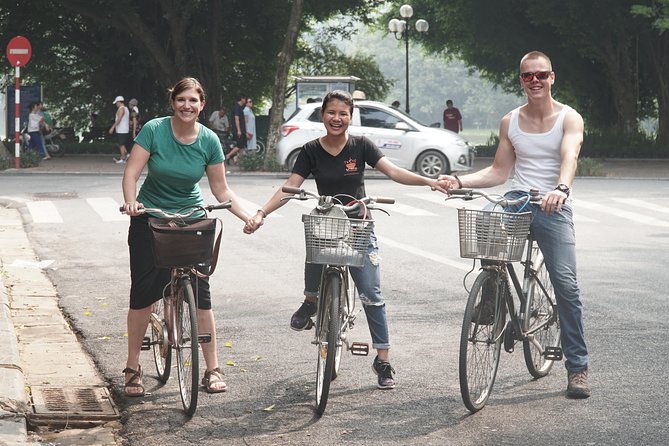 Hanoi Backstreet Bicycle Tour - Meeting at St. Joseph Cathedral and getting set for Hanoi traffic