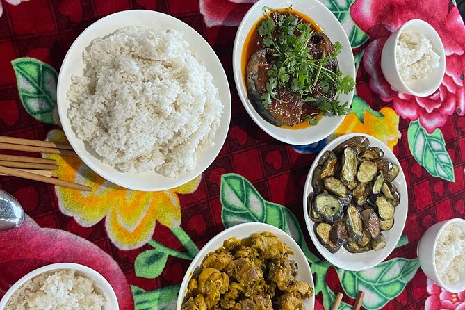 Hoi An countryside cycling Tour,Basket Boat-organic farming-lunch - Lunch in the countryside: what’s on your plate