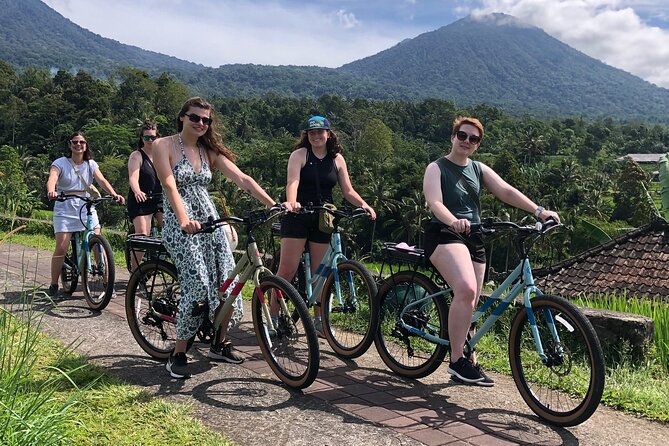 Jatiluwih E-bikes Tour Cycling Group - The rice-terrace ride: getting to trails without the heavy slog