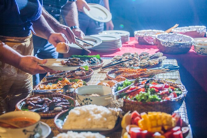 Lan Ha Bay 2D/1N Boutique Boat: kayaking, cycling, swimming at pristine places - Your on-board food day: BBQ dinner plus the spring roll cooking class