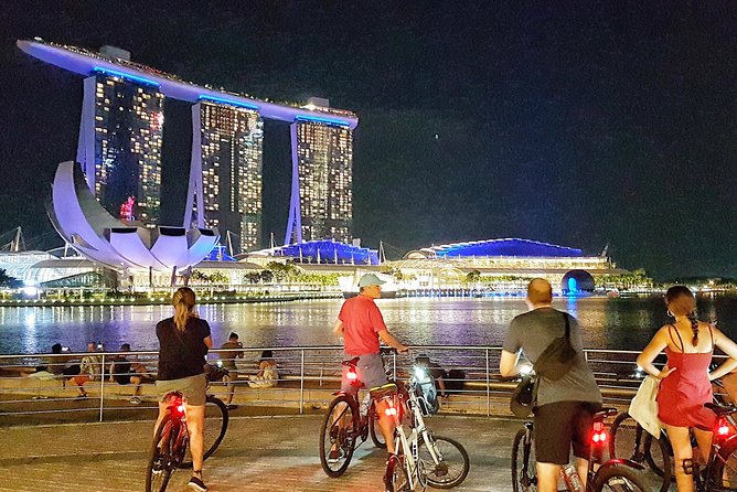 Marina Bay Night Cycling Tour - Singapore National Stadium at Night: Big Architecture Up Close