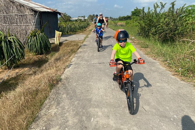 Mekong Delta 2 days 1 nights Cycling Trip - 40 km of gravel and concrete: fun, but pack for it