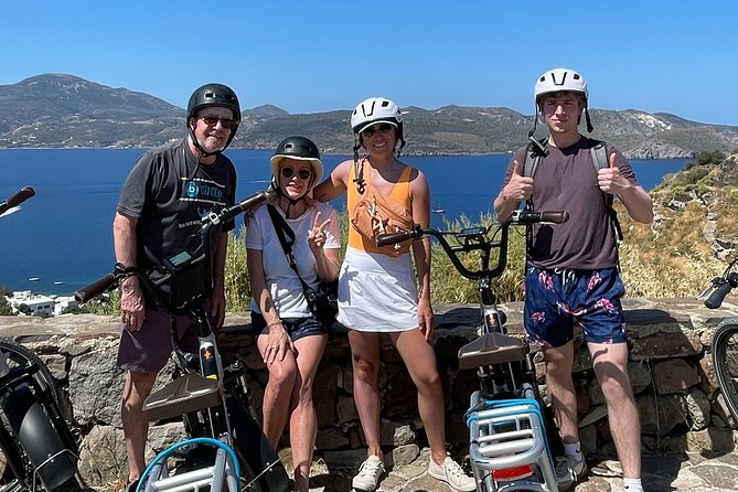 Milos Island e-Bike Ride - Venetian Castle of Milos and Plaka village: finishing with the best kind of views