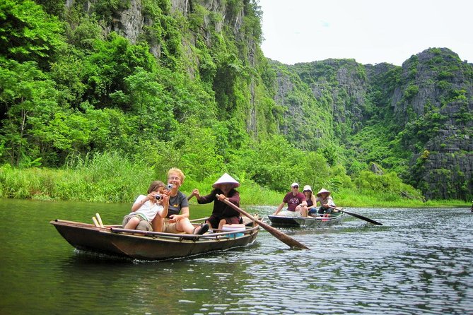 Ninh Binh Full-Day Tour Hoa Lu Tam Coc Cycling, Boat,Buffet Lunch - Cycling around villages and rice paddies