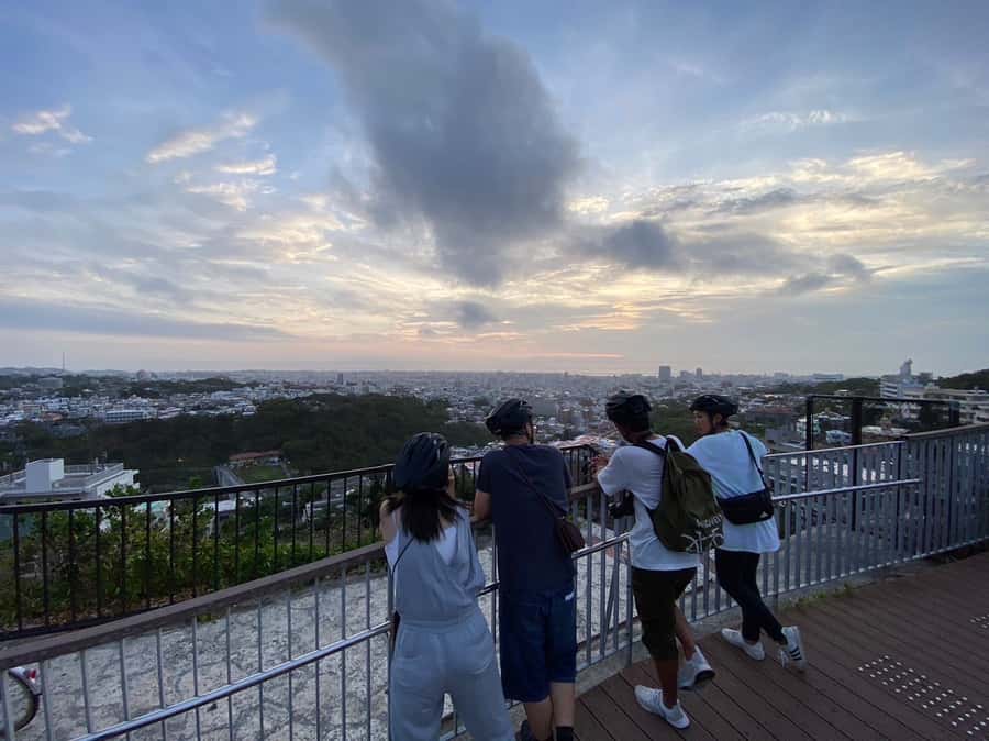 Okinawa: Afternoon Cycling Tour with Local Guide - Asato Shotengai near the tour end: food energy for later