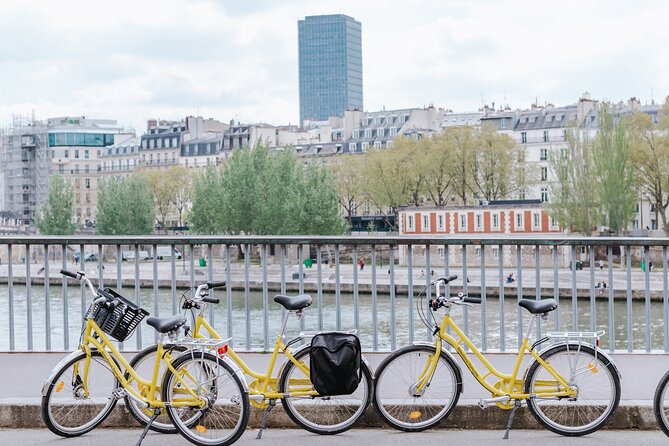 Paris day Bike Rental - What You Actually Get: Bike, Basket, Phone Mount, and Helmet