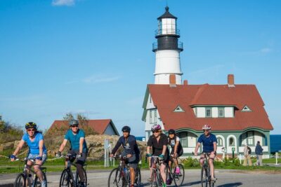 Portland Bicycle Tour with 5 Lighthouses and XL Lobster Roll - Bug Light Park: Getting Oriented With a Classic Maine Presence
