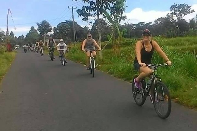 Private Ubud Downhill Cycling with Volcano, Rice Paddies & Meal - Manukaya: Small Village Roads, Mostly Down, and Less Tourist Noise