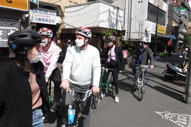 Tokyo downtown bicycle tour Tokyo Backstreets Bike Tour - Ryogoku to Skytree: Sumo-Stadium Photos and Riding Toward the Tower