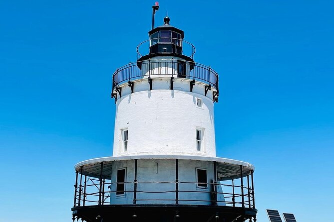 Two Hour Lighthouse Bicycle Tour from South Portland-Mellow - Spring Point Ledge Lighthouse: 1897 light at the end of the breakwater