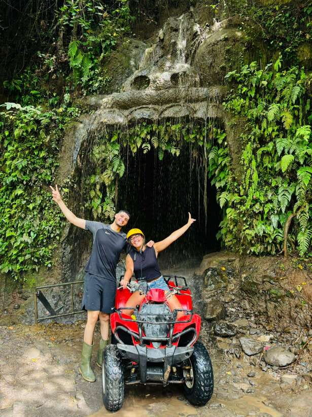 Ubud: Barong Face Cave ATV Quad Bike Ride With Lunch - Pickup, drop-off, and how the day stays organized