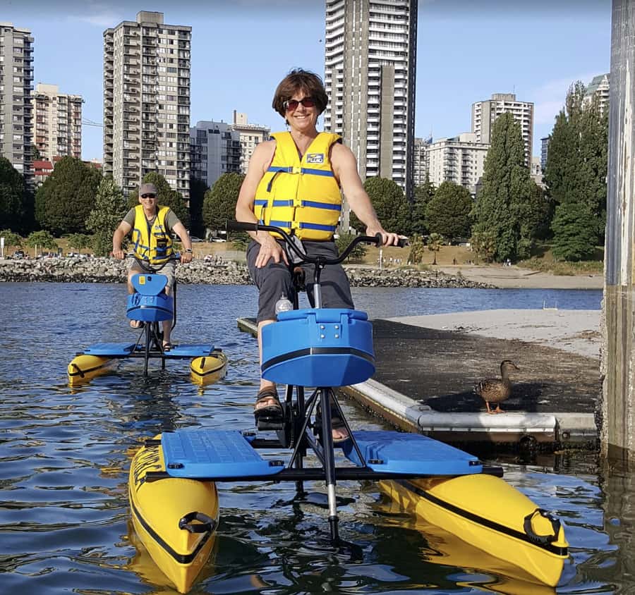 Vancouver: Water Bike Rental in False Creek - Choosing Your Pace: 8 km/h Cruise or 15 km/h Play