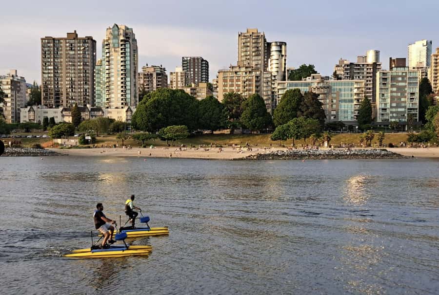 Vancouver: Water Bike Rental in False Creek - Where the Ride Takes You: City Views and the Points-of-Interest Map