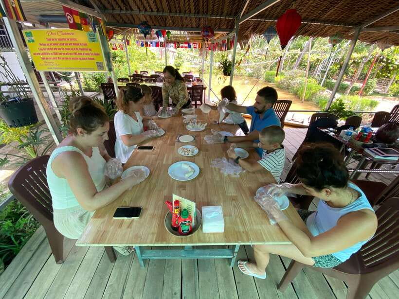 VIP Mekong Delta Full Day Cycling-Kayak-Cooking Group 10pax - A full-day Mekong loop: cycling, kayaking, pagoda, and river life
