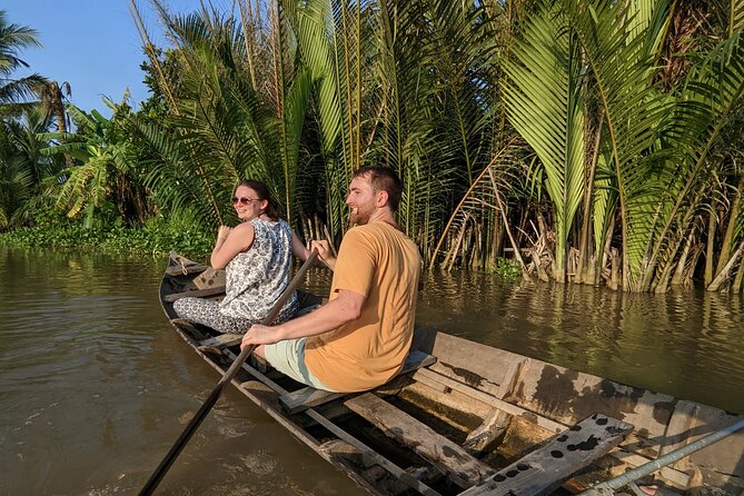 VIP Tour Mekong Delta Homestay Cu Chi Tunnels Cycling Kayak 2D1N - Day 2 in Ben Luc: Sunrise Rice Fields, Orchards, and Market Coffee