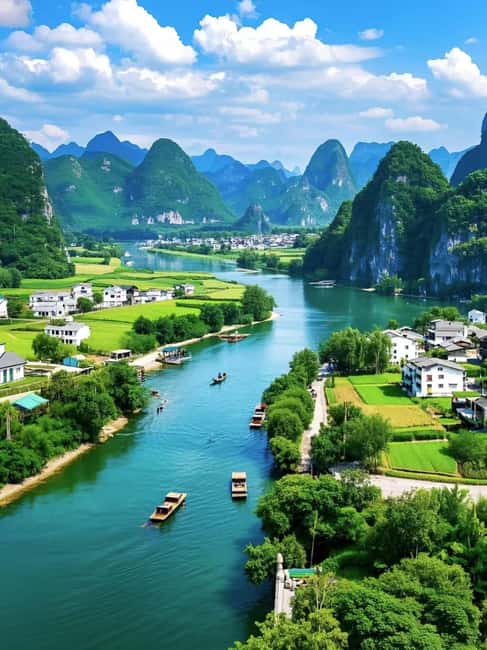 Yangshuo: Highlights Karst landscapes & Village Cycling - Cycling the Yulong River: rice paddies, villages, and bamboo groves